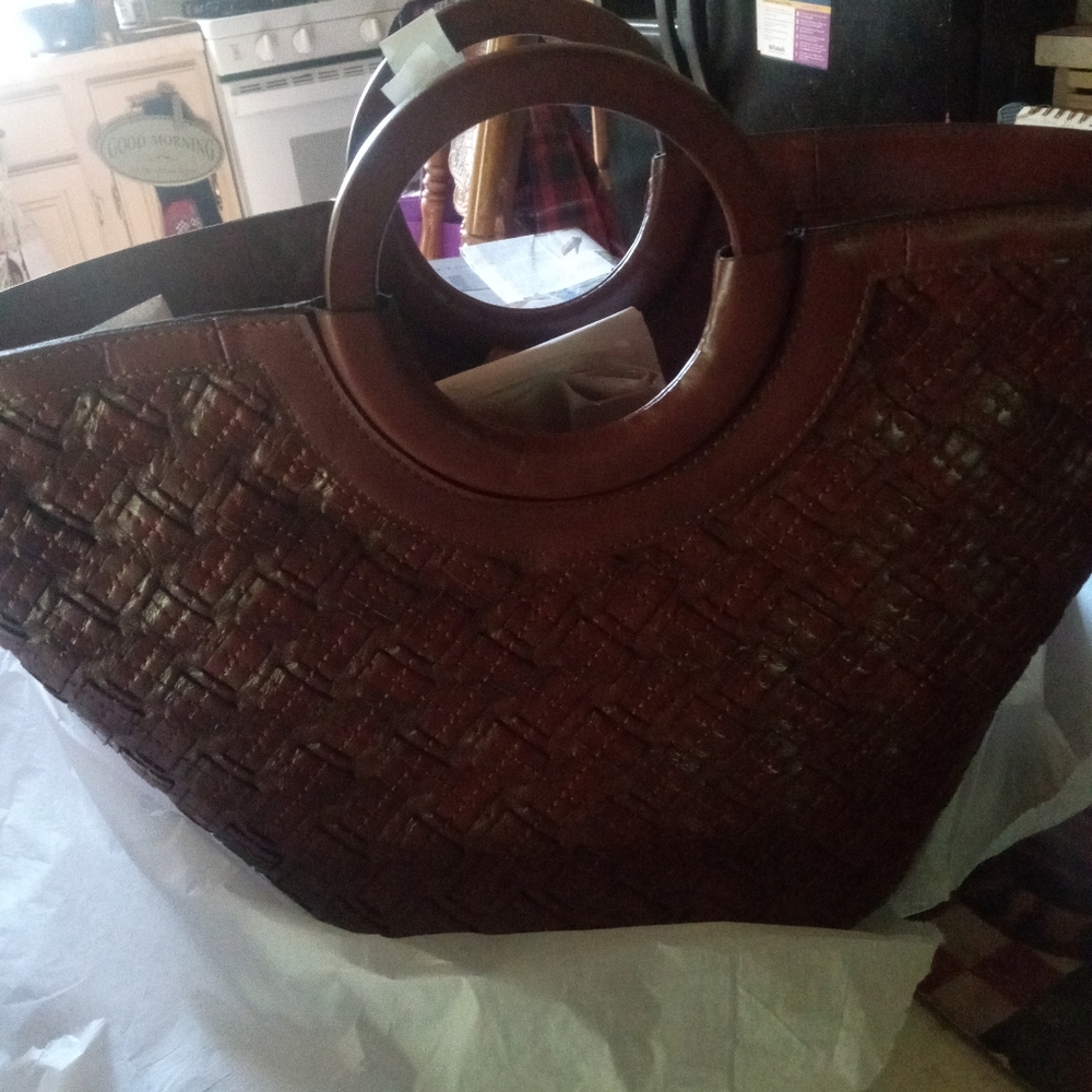 Pat Nash Braided Luna Tote -toast